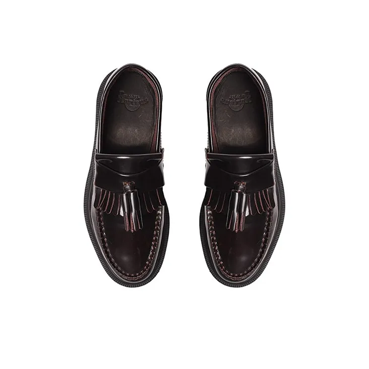 Dr. Martens Adrian Arcadia Leather Tassel Loafers 'Cherry Red'-3