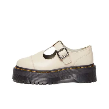Dr.Martens Bethan Pisa Leather Platform Mary Jane 'Parchment Beige' Women's