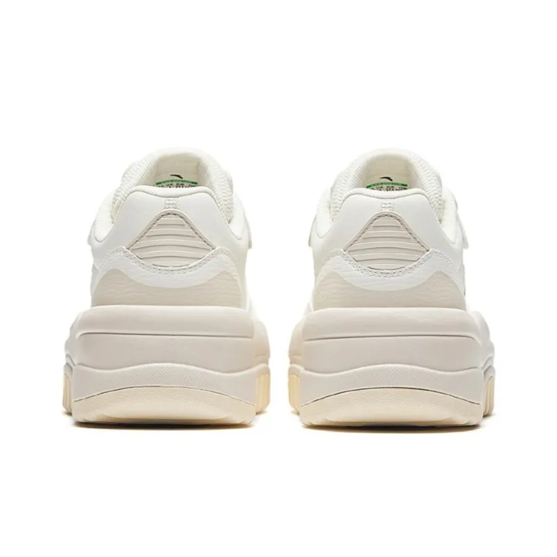 Anta Wave Shoes 2 Height Increasing Breathable Low-Top Skateboard Shoes Women's White-3