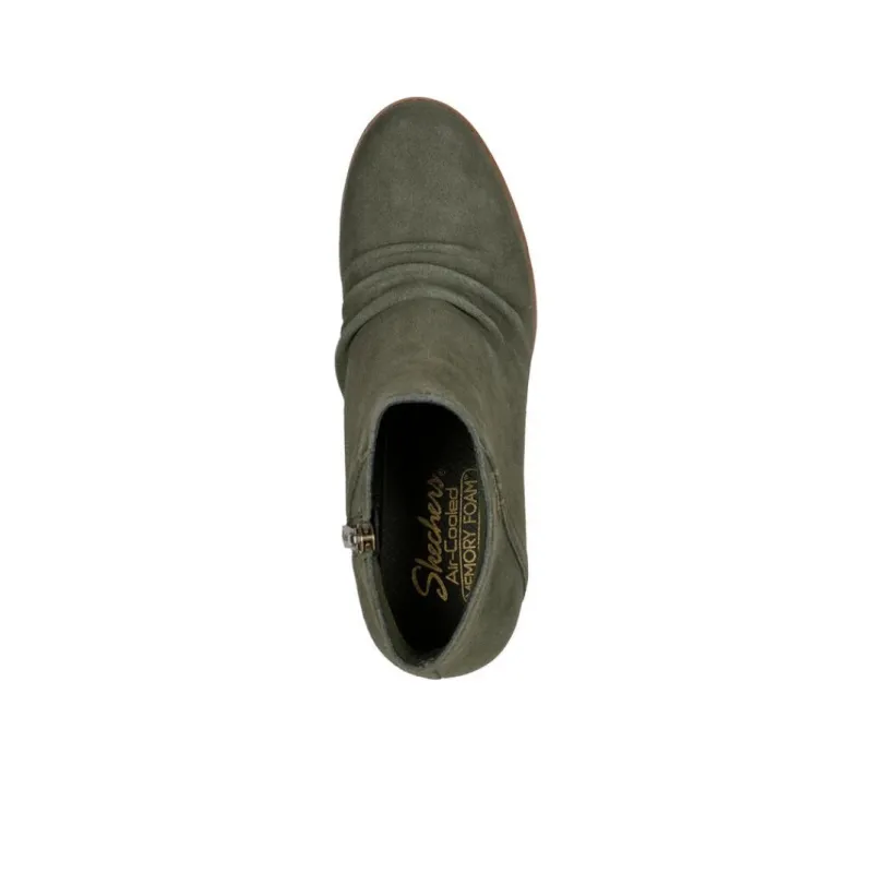 Skechers Ankle Boots High Heel Women's Olive-2