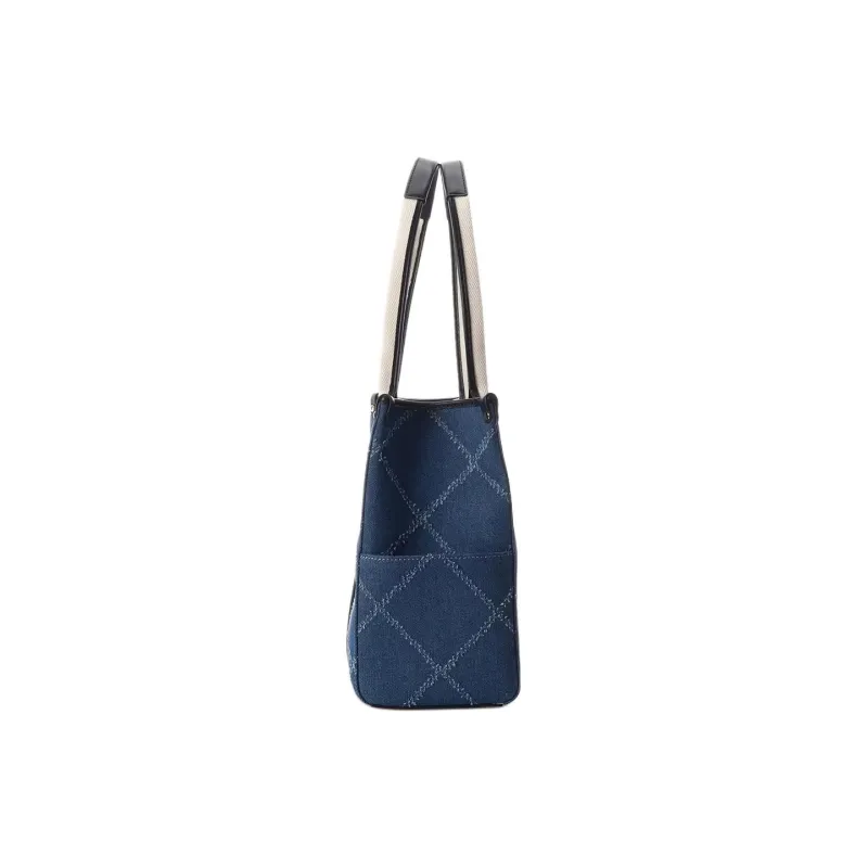 SAMANTHA THAVASA Synthetic Leather With Cotton Handbag Women's Marine-2