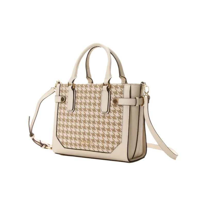 SAMANTHA THAVASA Cotton Synthetic Leather And Polyester Blend Handbag Women's White-2