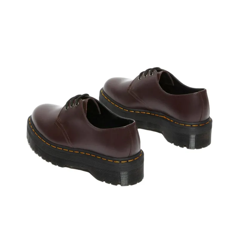 Dr. Martens 1461 Smooth Leather Platform Shoes 'Wine Red'-3
