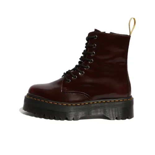 Dr.Martens Vegan Martin Boots Unisex Brown Red