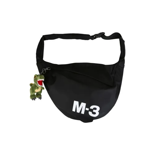 DCLOUD Nylon Shoulder Bag Unisex Black