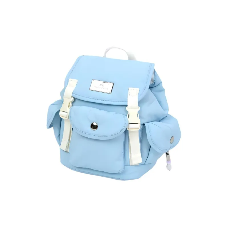 Doughnut Nylon Backpack Unisex Clear Blue-1