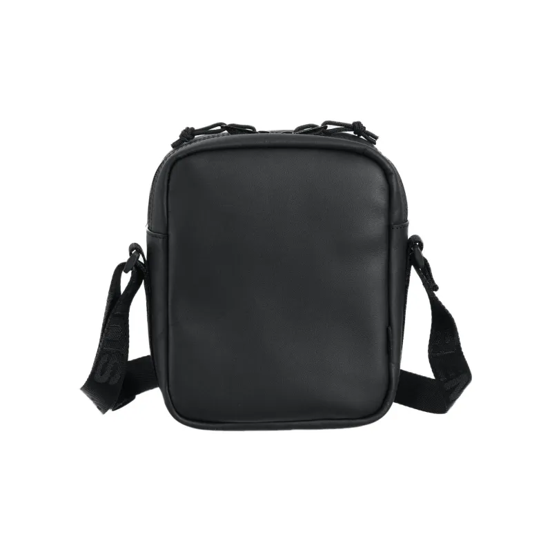 Supreme Cow Leather Crossbody Bag, Shoulder Bag Unisex Black-4