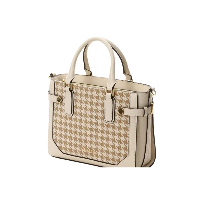 SAMANTHA THAVASA Cotton Synthetic Leather And Polyester Blend Handbag Women's White-3