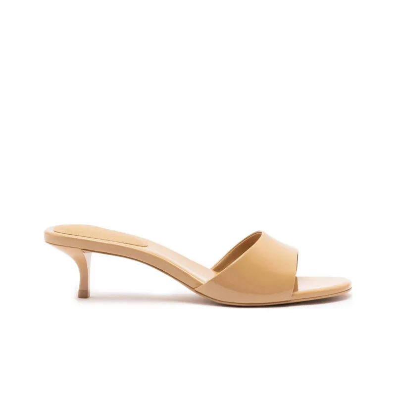 Larroude Slide Slippers 5cm Women's Brown-1