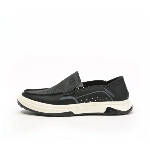 Old Meihua Men's Casual Shoes Men Low Top Black/Khaki