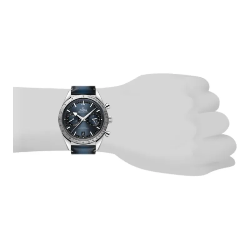 OMEGA Super Dominant Series Heritage Watch Model Manual Mechanical Movement Men's Watches Watch 40.5mm Blue Dial-5