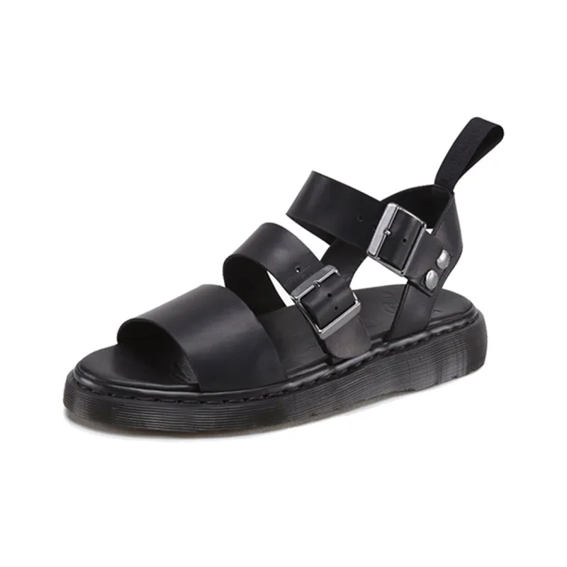 Dr. Martens Gryphon Brando Leather Gladiator Sandals Black-2
