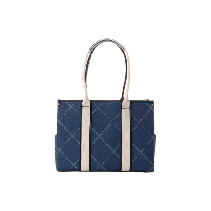 SAMANTHA THAVASA Synthetic Leather With Cotton Handbag Women's Marine-3