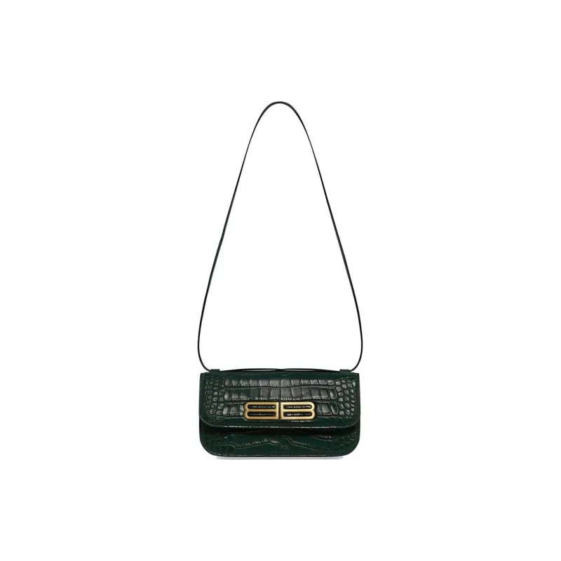 Balenciaga Gossip Shoulder Bag Small Forest Green-0