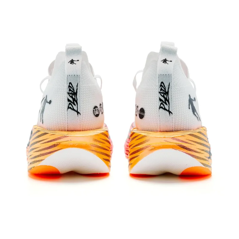 QIAODAN Flying Shadow PLAID 1.5 Running Shoes Women's Low Top Jordan White Neon Pink-4