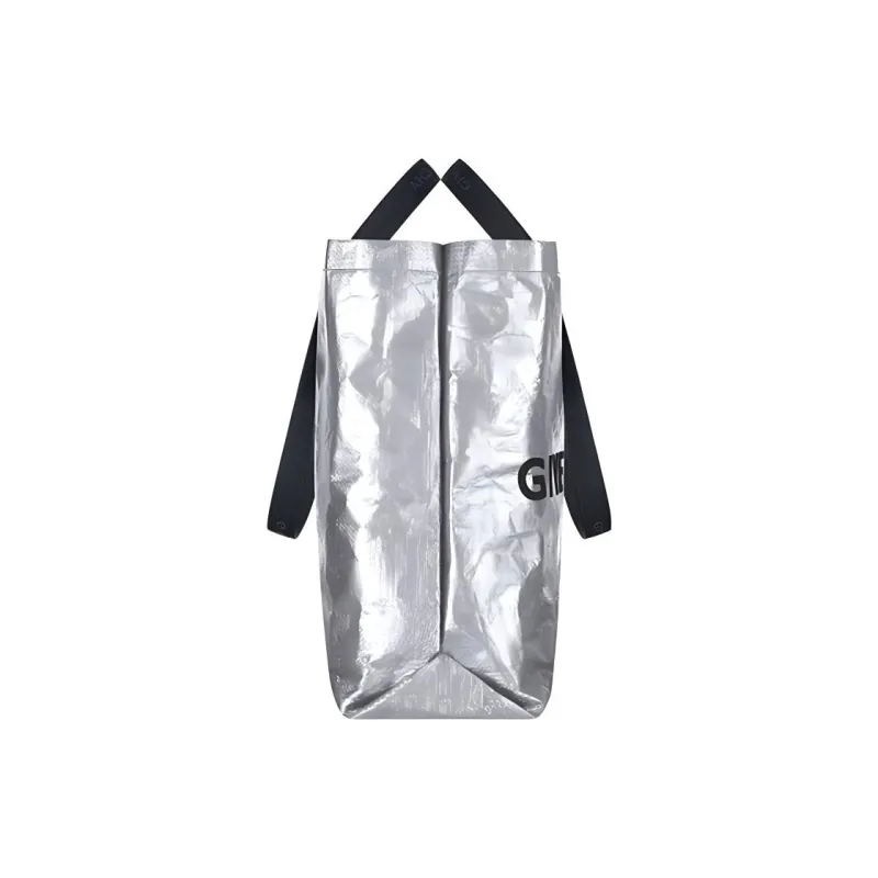 GIVENCHY Cow Leather Tote Bag Shopping Bag Handbag Shoulder Bag Unisex Silver-2