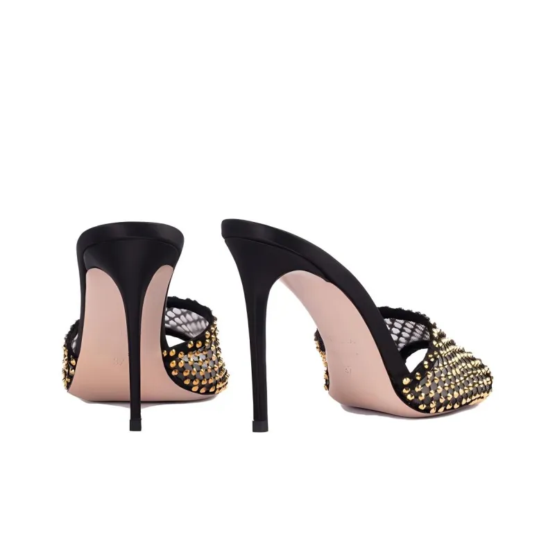 Le Silla Gilda 100mm Crystal embellished Sandals Women's-4