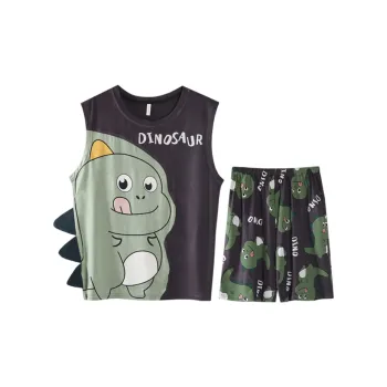 Lan Miao Pajama Set Men's Dark Gray
