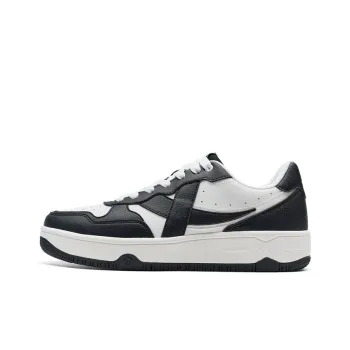 XTEP Off White 3.0 Lightweight Coverage Low Top Skateboard Shoes Men's Black White