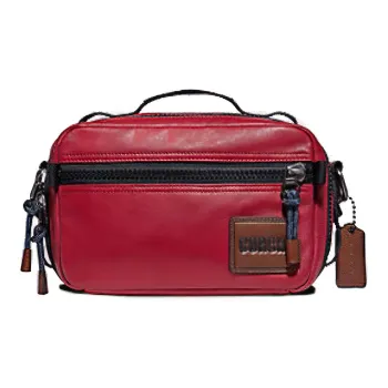COACH Pacer Leather Casual Bag Handbag Shoulder Bag Crossbody Bag Small Size Men's Burgundy