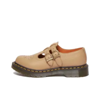 Dr.Martens Chunky Heel Mary Jane Shoes Women's Umber