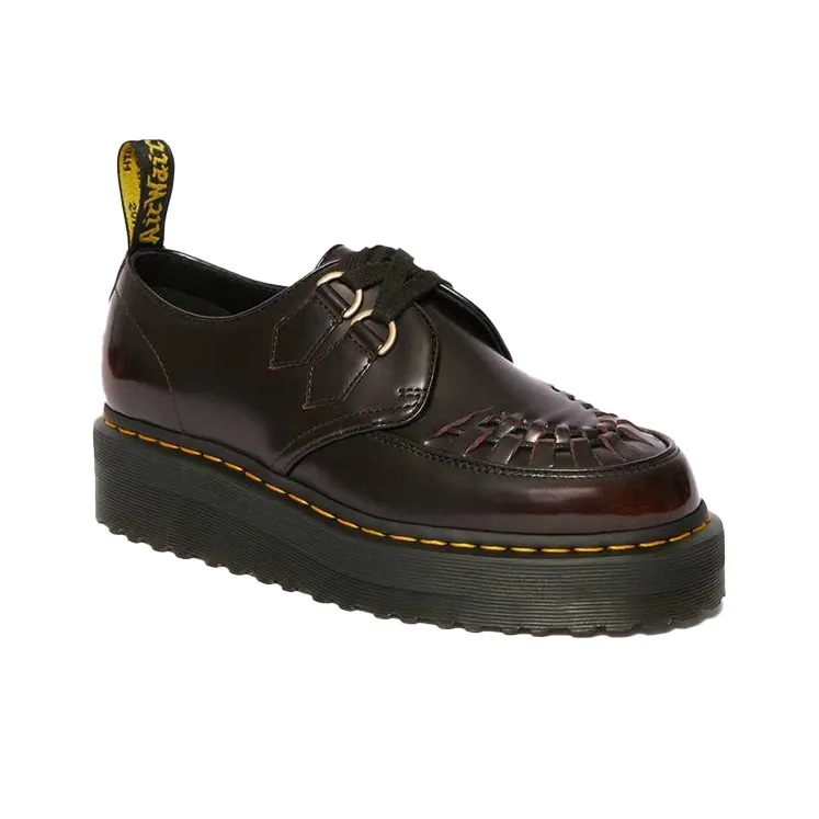 Dr.Martens Sidney Arcadia Low-Top Platform Shoes Unisex Dark Red-1