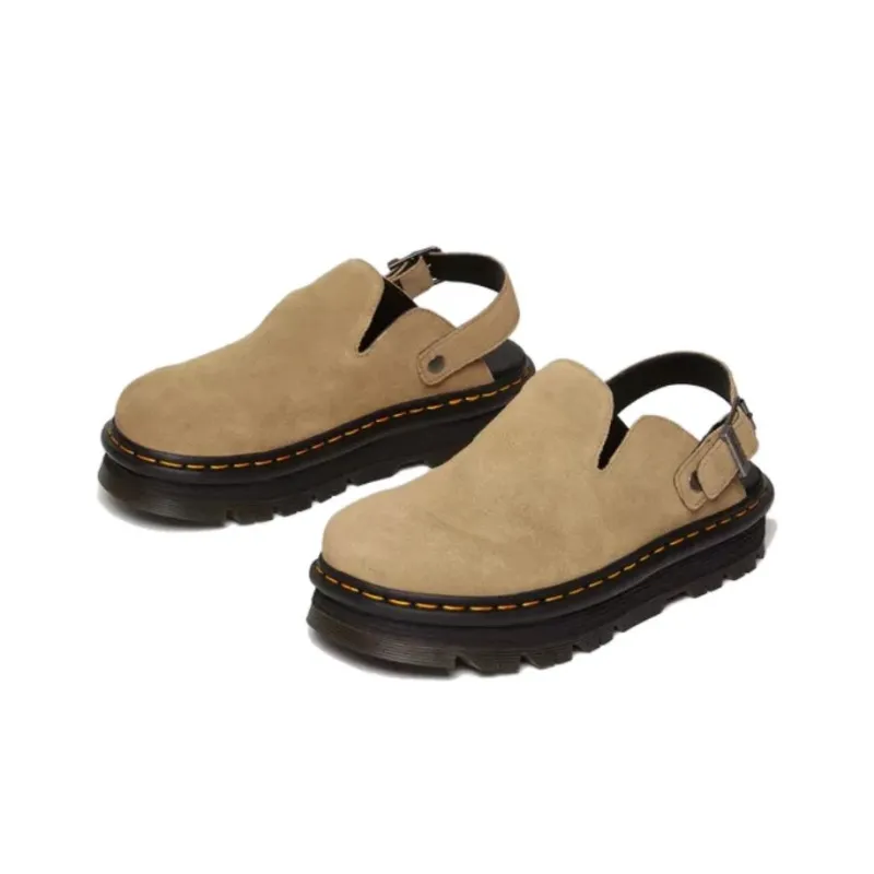 Dr. Martens Zebzag Suede Slingback Platform Mule Savannah Tan-2
