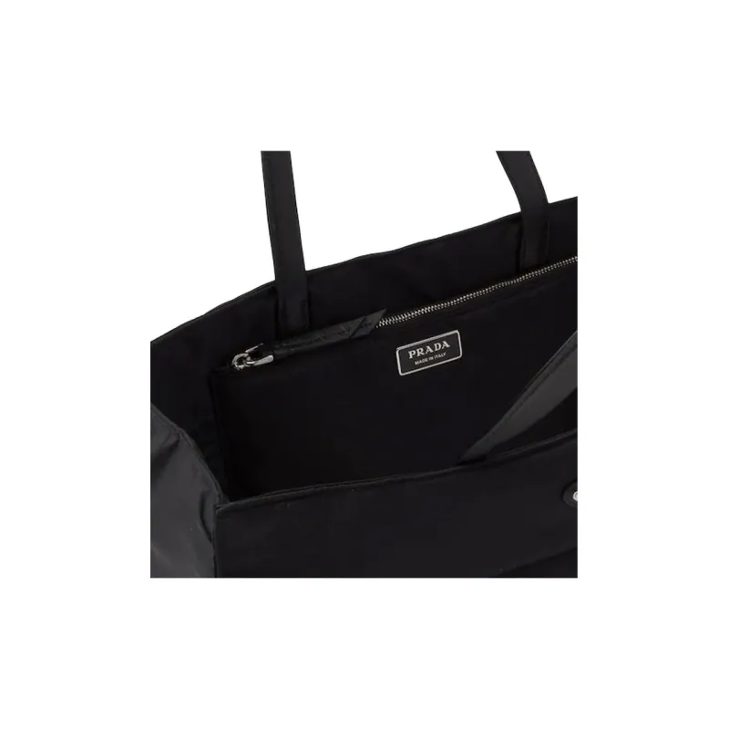 PRADA Nylon Tote Bag Shopping Bag Shoulder Bag Handbag Women's Black-3
