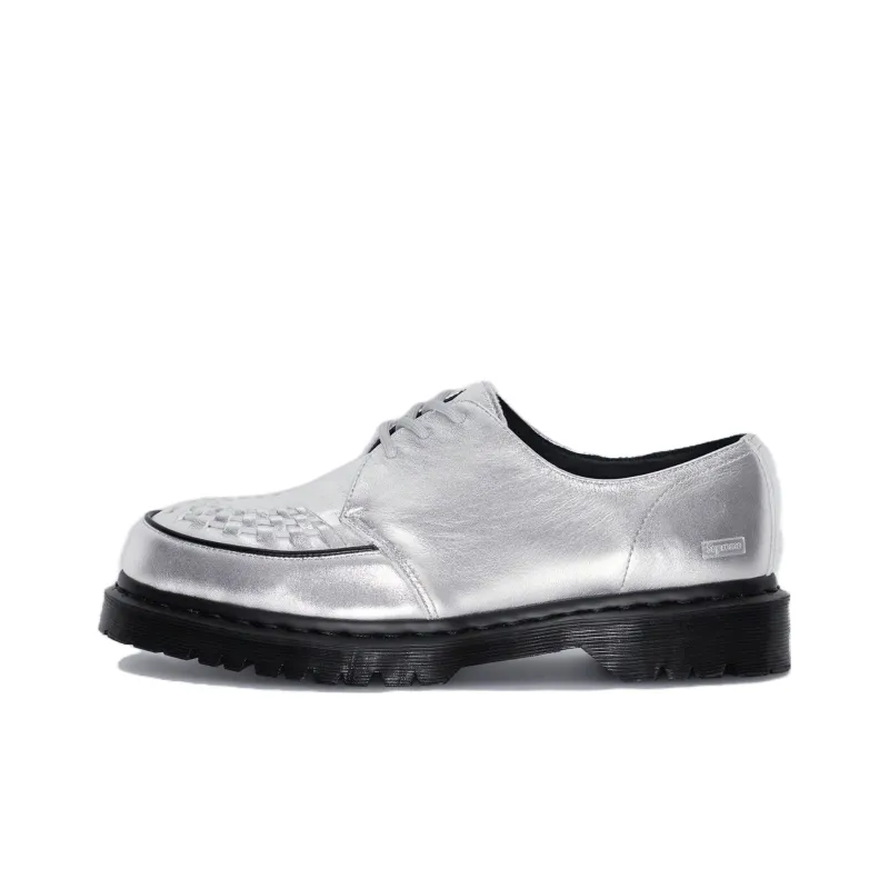 Dr. Martens Ramsey Supreme Nappa Leather Creepers 'Silver'-0