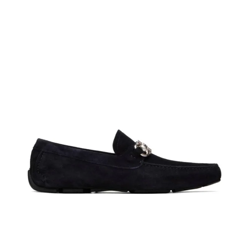 FERRAGAMO GANCINI Loafers Men's Blue-1