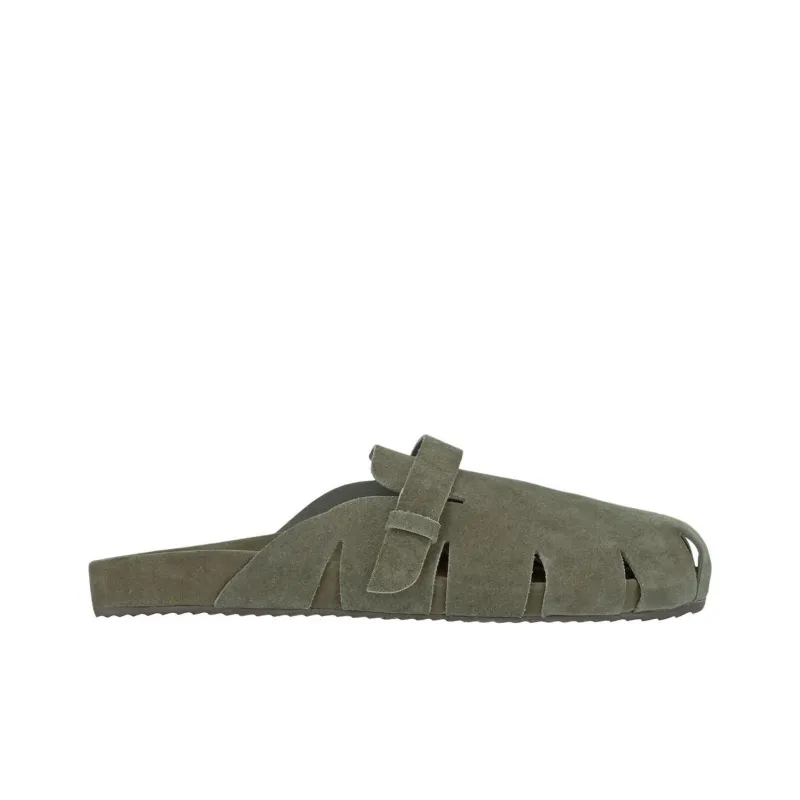 ANCIENT GREEK SANDALS Wrap-toe Slippers Men's Green-1