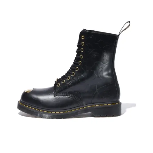 Dr. Martens 1490 Bape Black Smooth Emboss