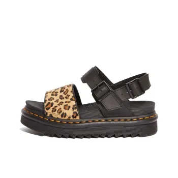 Dr.Martens Voss Animal Print Sandal Black Women's
