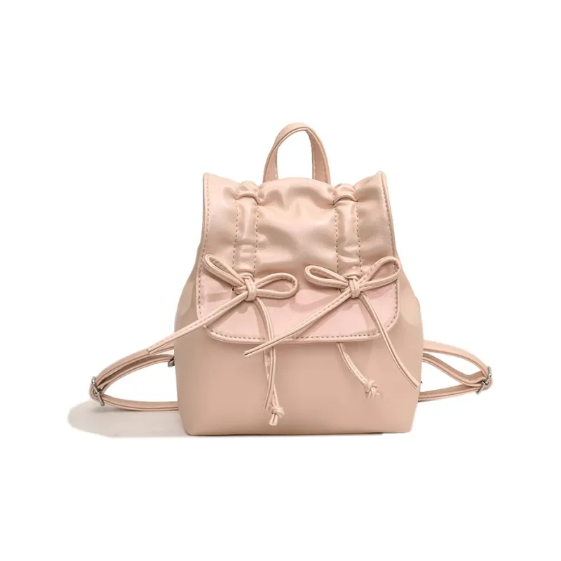 Bywhich PU Backpack Regular Women's Pink/White-12