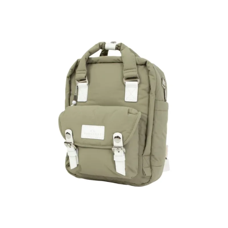 Doughnut Nylon Backpack Mini Unisex Army Green-1