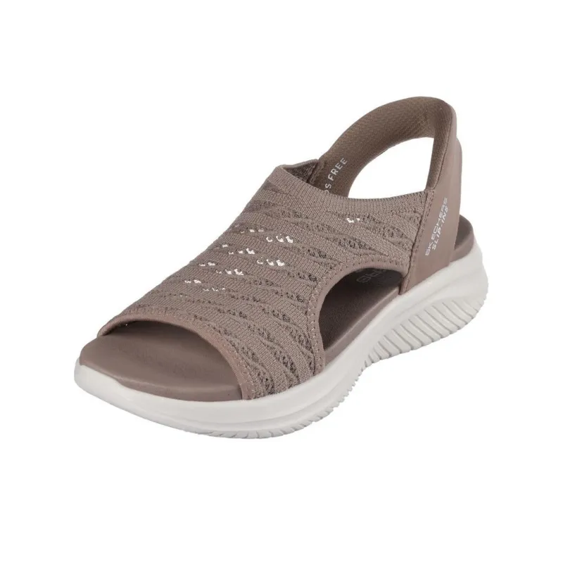 Skechers Ultra Flex 3.0 Beach Sandals Women's Brown-3