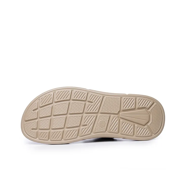 LAORENTOU Beach Sandals Men Gray White/Yellow White-9