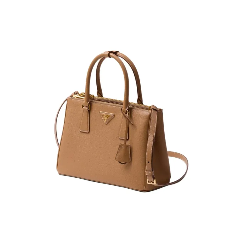 PRADA Galleria Killer Bag Leather Shoulder Bag Crossbody Bag Handbag Medium Size Women's Brown-1
