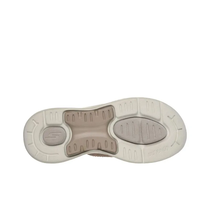 Skechers Go Walk Arch Fit Rhinestone Abrasion-Resistant Slip-Resistant Flip Flops Women's Taupe-4