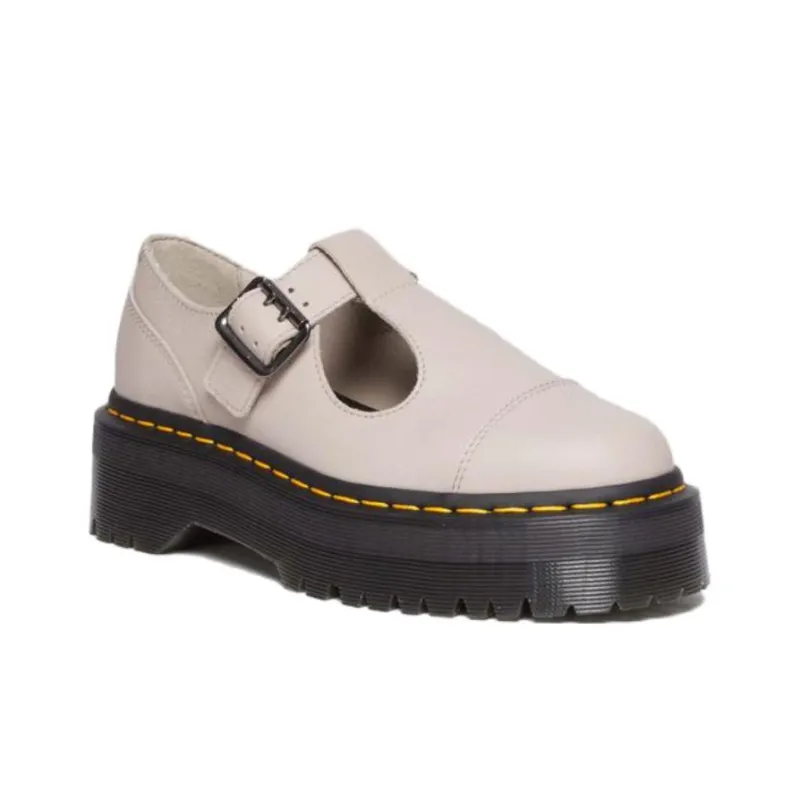 Dr.Martens Casual Single Shoes Women's Taupe-1