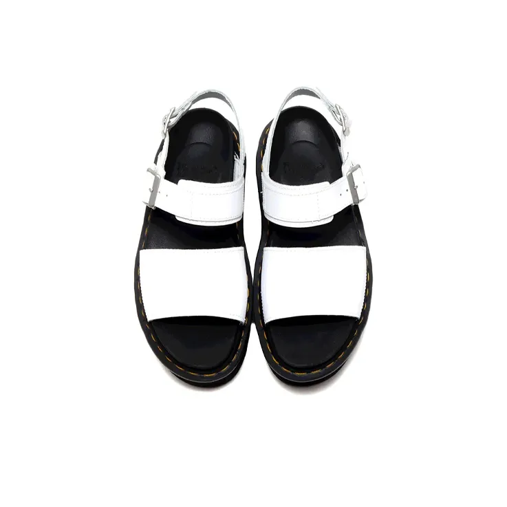 Dr.Martens Voss Leather Thick Bottom Sandals White Women's-3