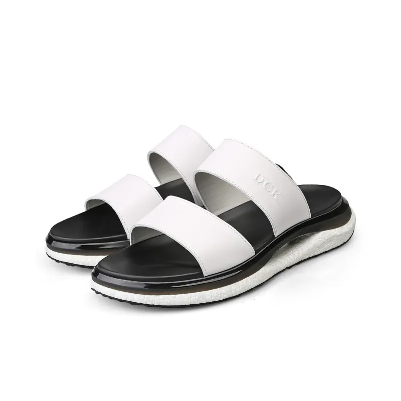 DCK Foam Sole Rubber Sole Cut-Out Slip-Resistant Abrasion-Resistant Slide Slippers Men's-8