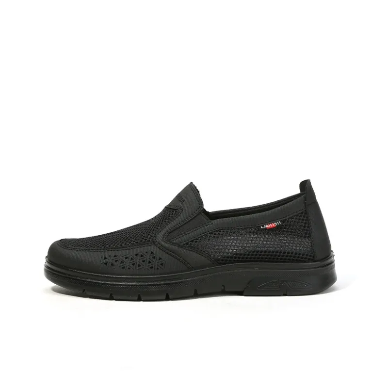 Old Meihua Casual Shoes Men Low Top Black/Gray-0
