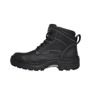 Skechers Work Ankle Boots Men's Black Gray Color