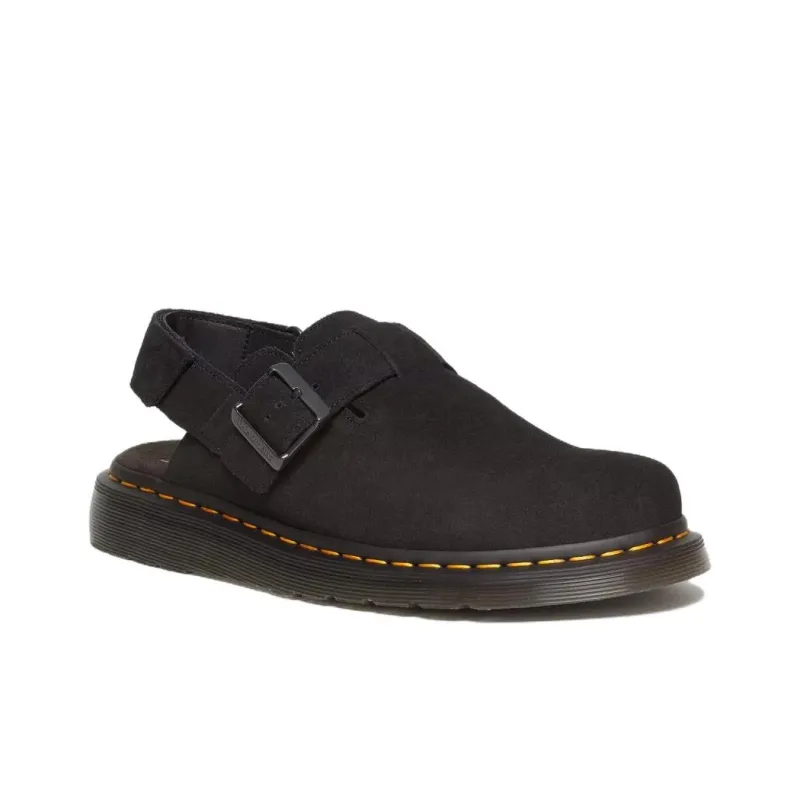 Dr. Martens Jorge Ii Suede Slingback Mules 'Black'-2