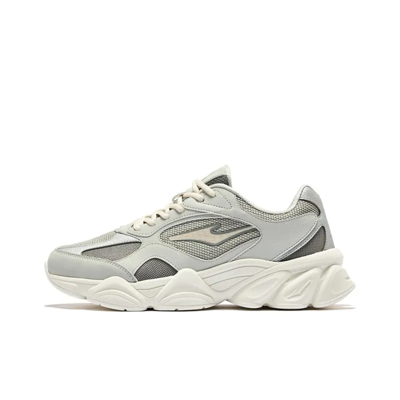Erke Sunrise 2 Durable Breathable Low Top Casual Shoes Men's Medium Gray White Dew Gray-0
