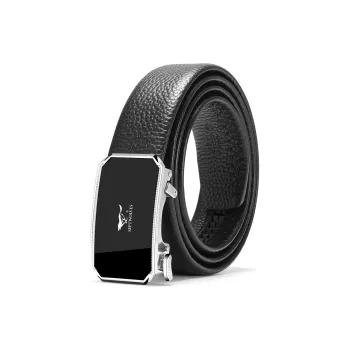 SEPTWOLVES Automatic Cow Leather Belt For Business Leather Belts Men's 3.5cm