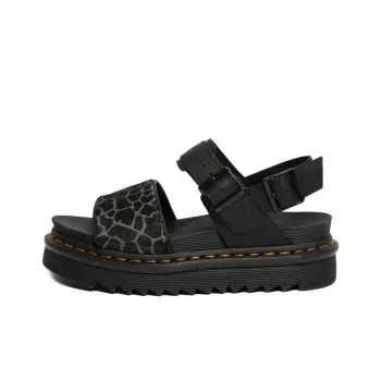 Dr.Martens Voss Animal Print Strap Sandals Women's Black