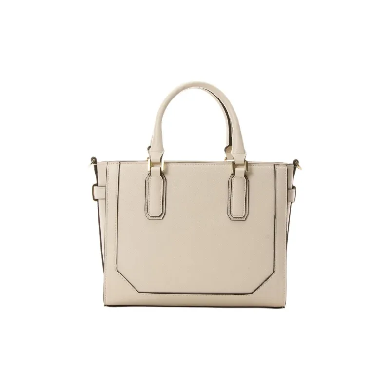 SAMANTHA THAVASA Cotton Synthetic Leather And Polyester Blend Handbag Women's White-5
