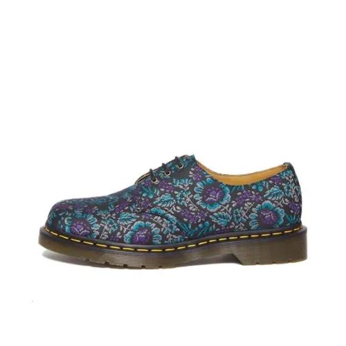 Dr.Martens 1461 Floral Jacquard Oxord Shoes 'Black Purple' Women's